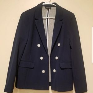 TOPSHOP Size 6 Blazer in Navy